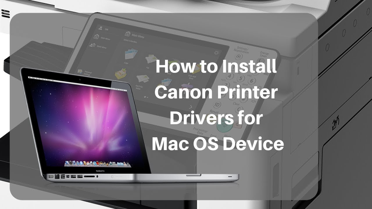 need canon driver for osx 10.11